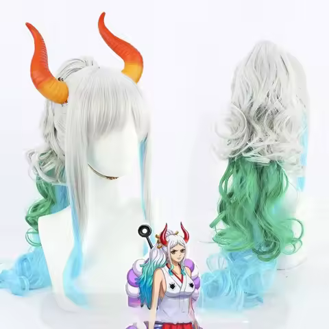 O-P Yamato Kaido Cosplay Wig Anime Roleplay Party Costume Prop Synthetic Hair