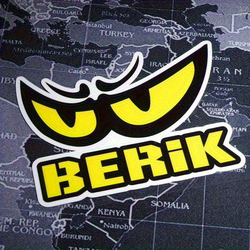 

Набор из 2 шт. 2D плоских наклеек BERIK с большими глазами для мотоцикла, водонепроницаемые, устойчивые к царапинам, для декора шлема и боковых панелей кузова