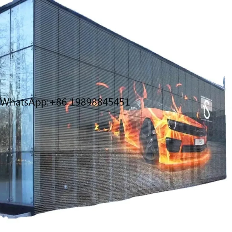 

High Definition Outdoor Use Strong Structure Transparent Grille LED Screen for Sale