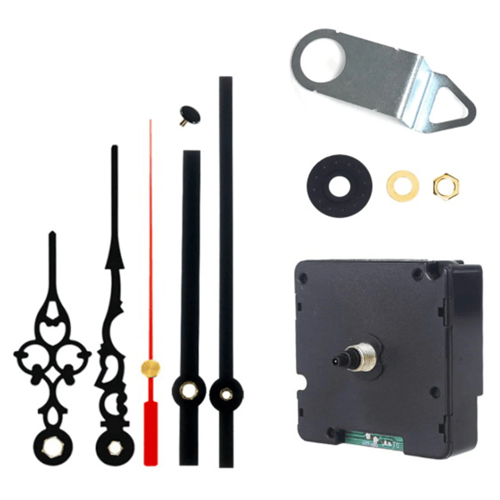 Silent Radio Controlled DIY Clock Movement Mechanism DCF Signal Mode Clock with 2 Sets Hands Repair Parts Replacement