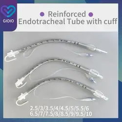 Reinforced Endotracheal Tube With Stylet 2.5-10mm Disposable Sterile Tracheal Intubation for Human and Animals Veterinary