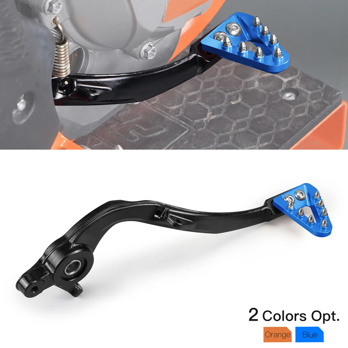 

For Husqvarna TE 300 TE300i FE 450 FE350 TE FE TX FX TC FC 125 250 300 350 450 501 2017-2024 Adjustable Forged Brake Pedal Lever