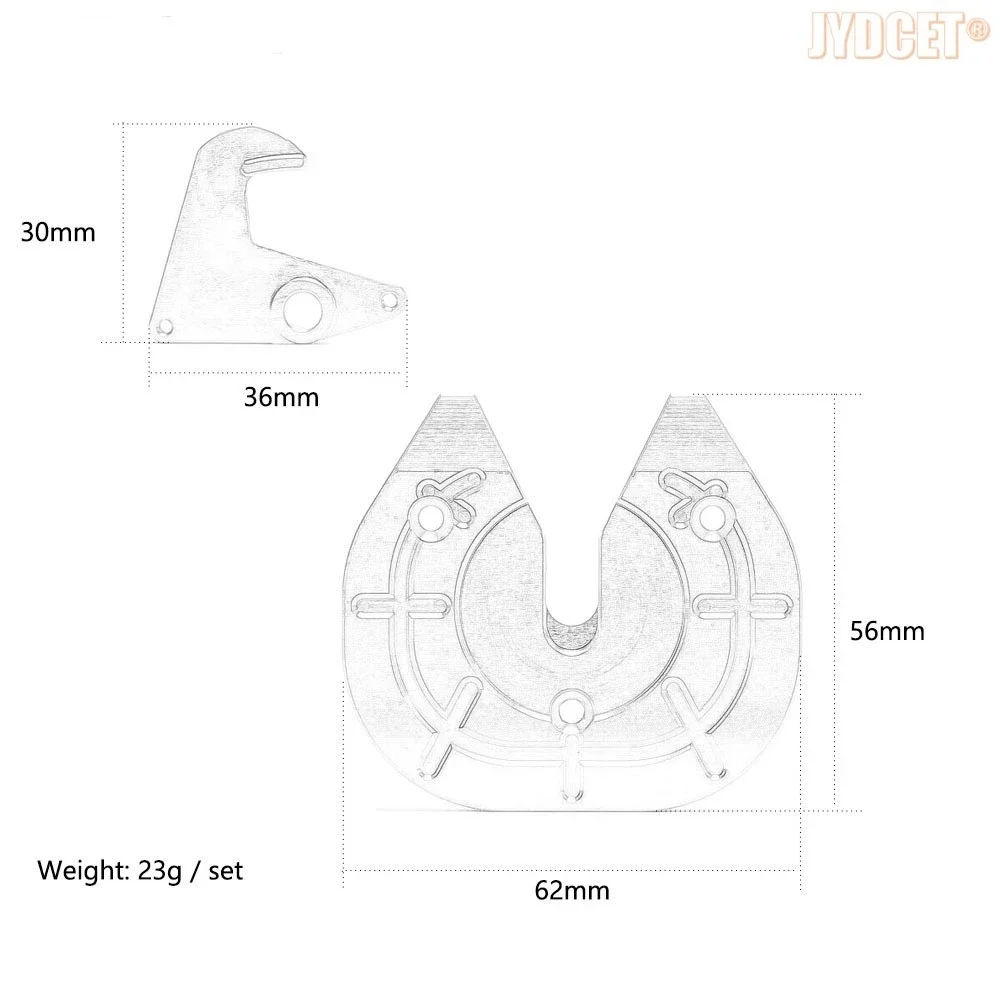 Aluminum Alloy Drag Head Truck Decoupling Disc Plate For 1:14 RC Car TAMIYA Tractor Truck 56301 56302 56303 56304