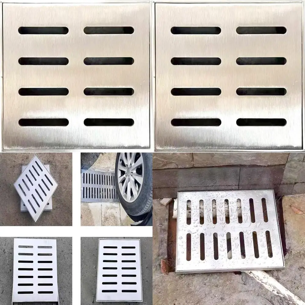 

Large Outdoor Stainless Steel Drain Grate Cover for Catch Basins