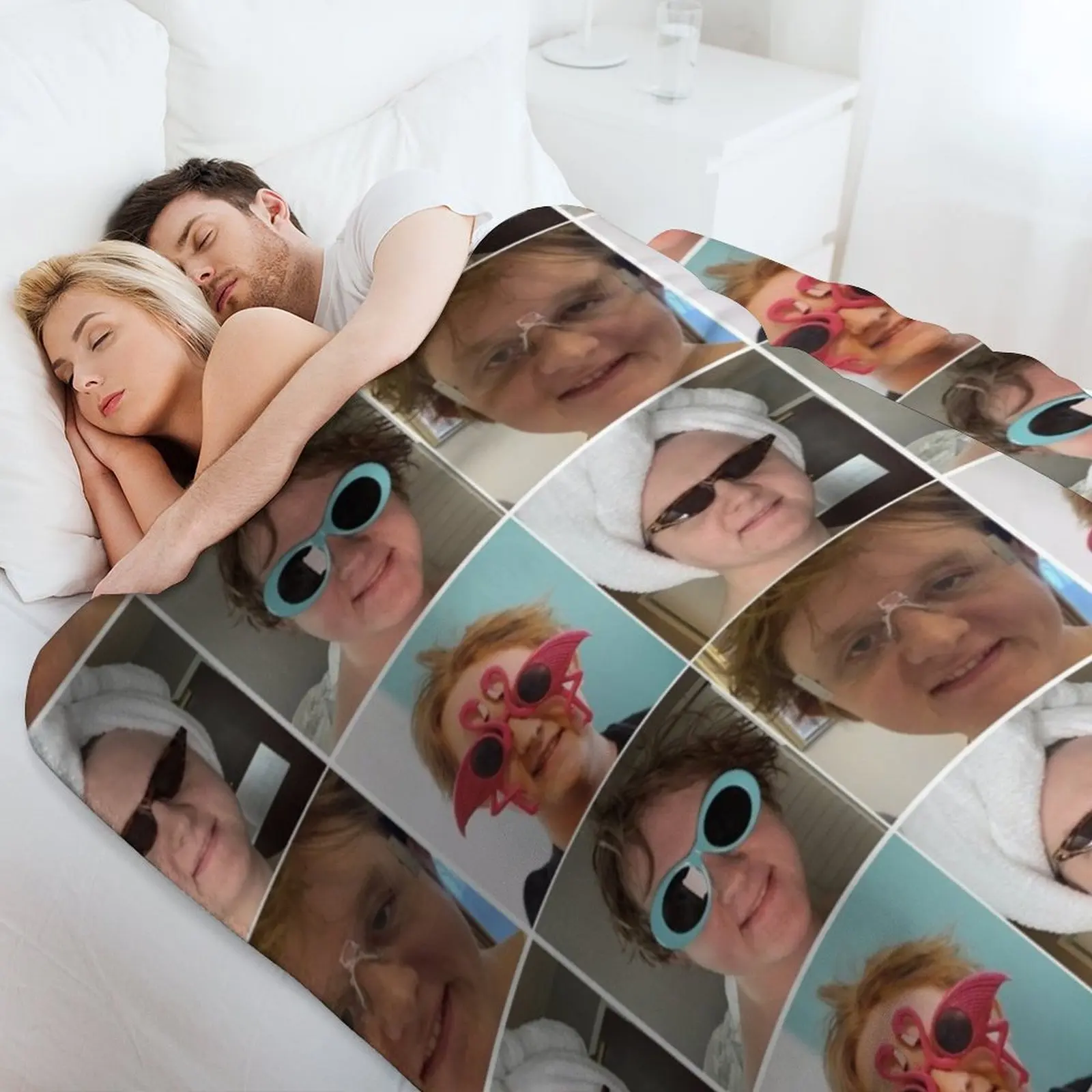 Lewis Capaldi collage Throw Blanket Travel blankets ands Bed covers Flannels Quilt Thins Blankets 4