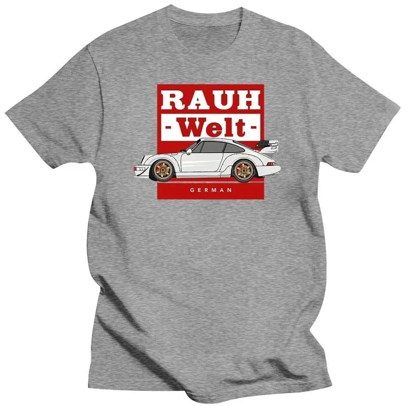 2024 New Summer Men Cotton Round Neck T Shirt  RWB Rauh Welt Begriff Logo Print T Shirt Unisex  Cool Tops  Oversized Fashion