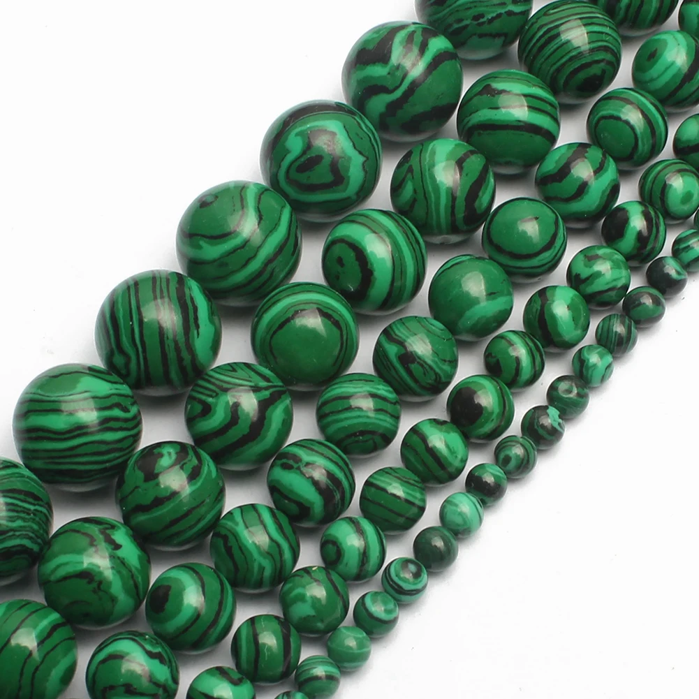 Großhandel 4-14mm natürliche schwarze vulkanische Lavastein runde Perlen 15" Pick Größe für Schmuckherstellung DIY Armband