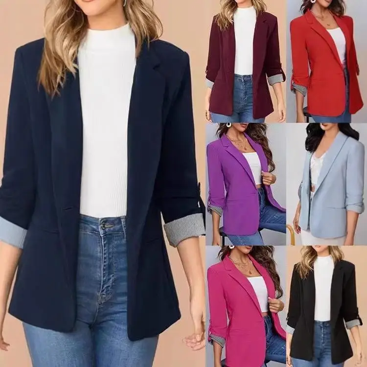 

Lotus Le Slimming Collar Women's plus Size Long Sve Suit Sle Commute Faion No Brand Registered Trademark