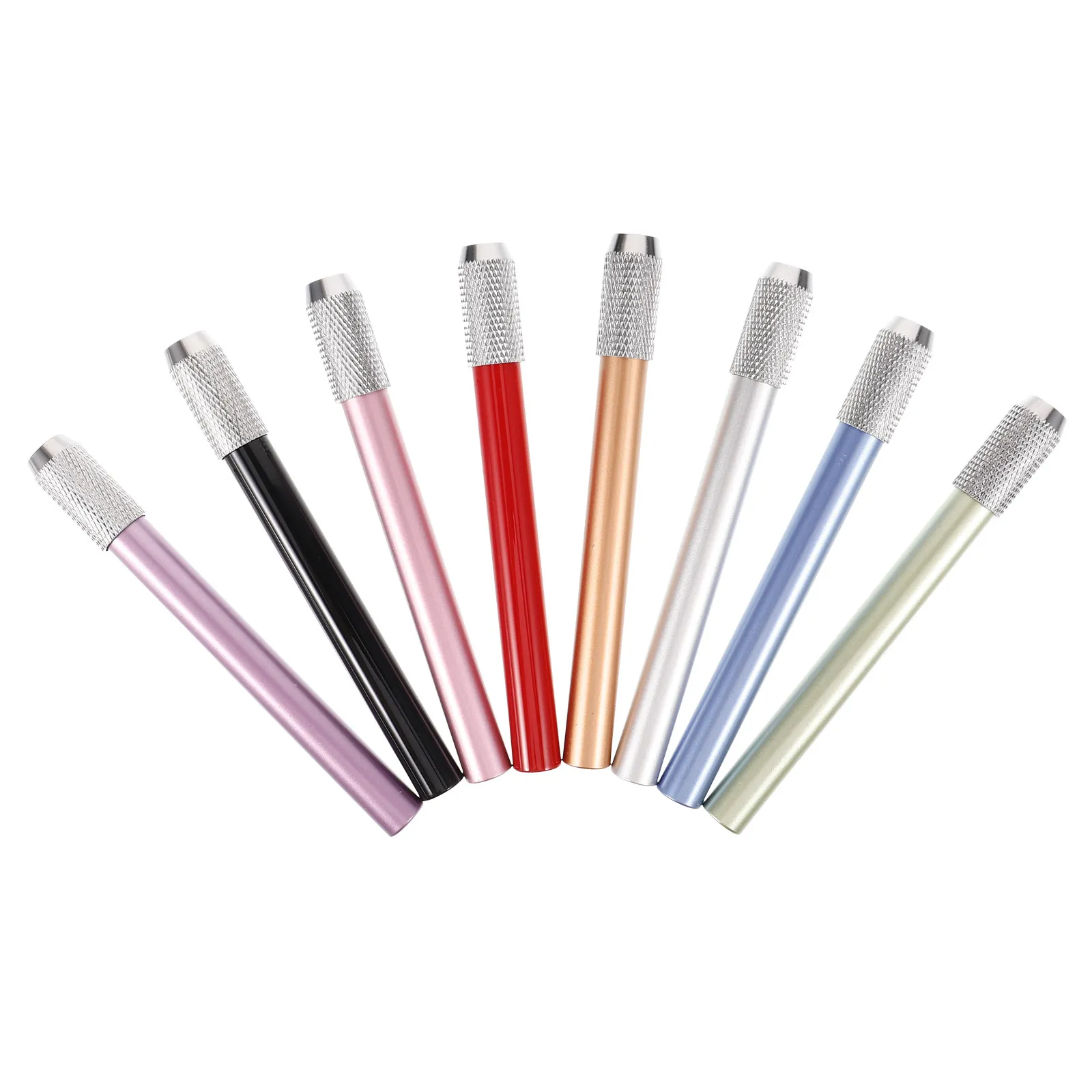 

8Pcs Smooth Texture Copper Pencil Extender for Art Craft School Office Supplies Non Slip Artist Tool Crayon Extension Holder