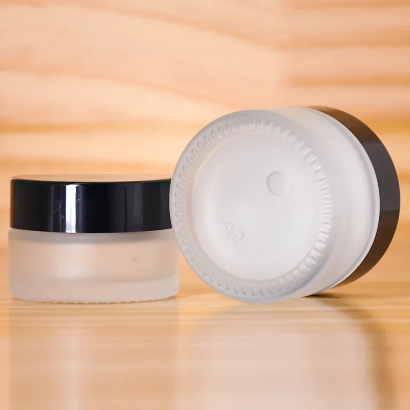 الجملة 5/10/15/20/30/50/100 جرام متجمد الزجاج كريم وجه غسول الحاويات فارغة مستحضرات التجميل المستديرة الخرز مسمار الملحقات التعبئة والتغليف #5