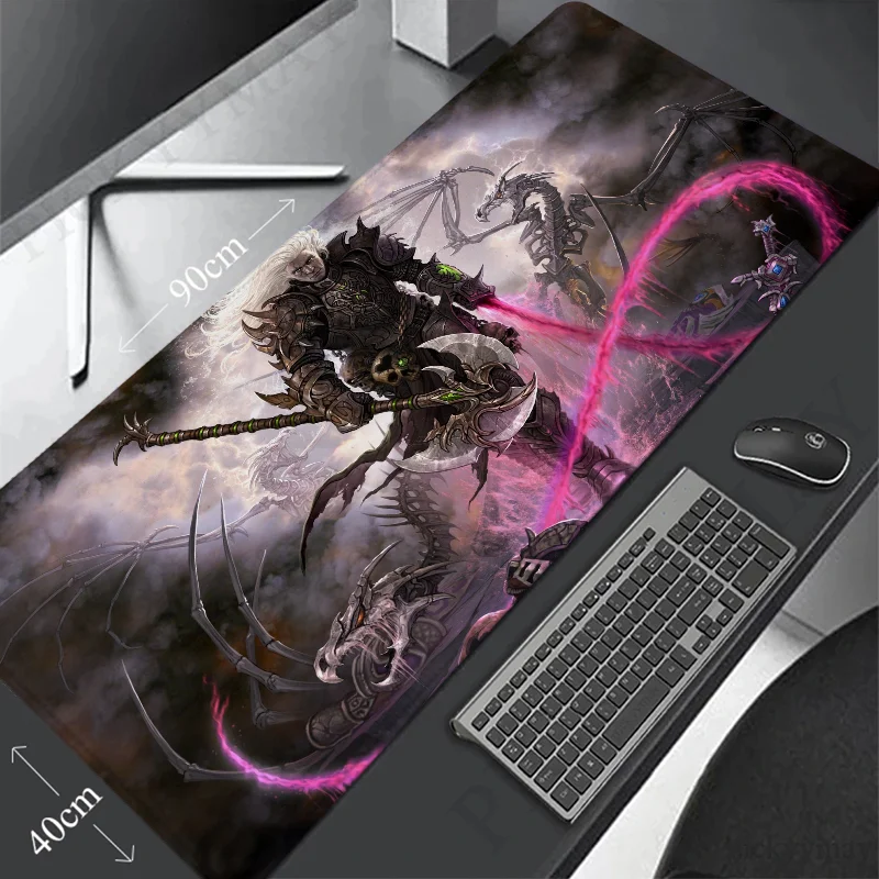 Necromancer Large Mouse Pad 900x400 Game Mats Office Accessories Desk Mat Mousepad Xxl Deskmat Gaming Gamer Mause Anime Pads Pc