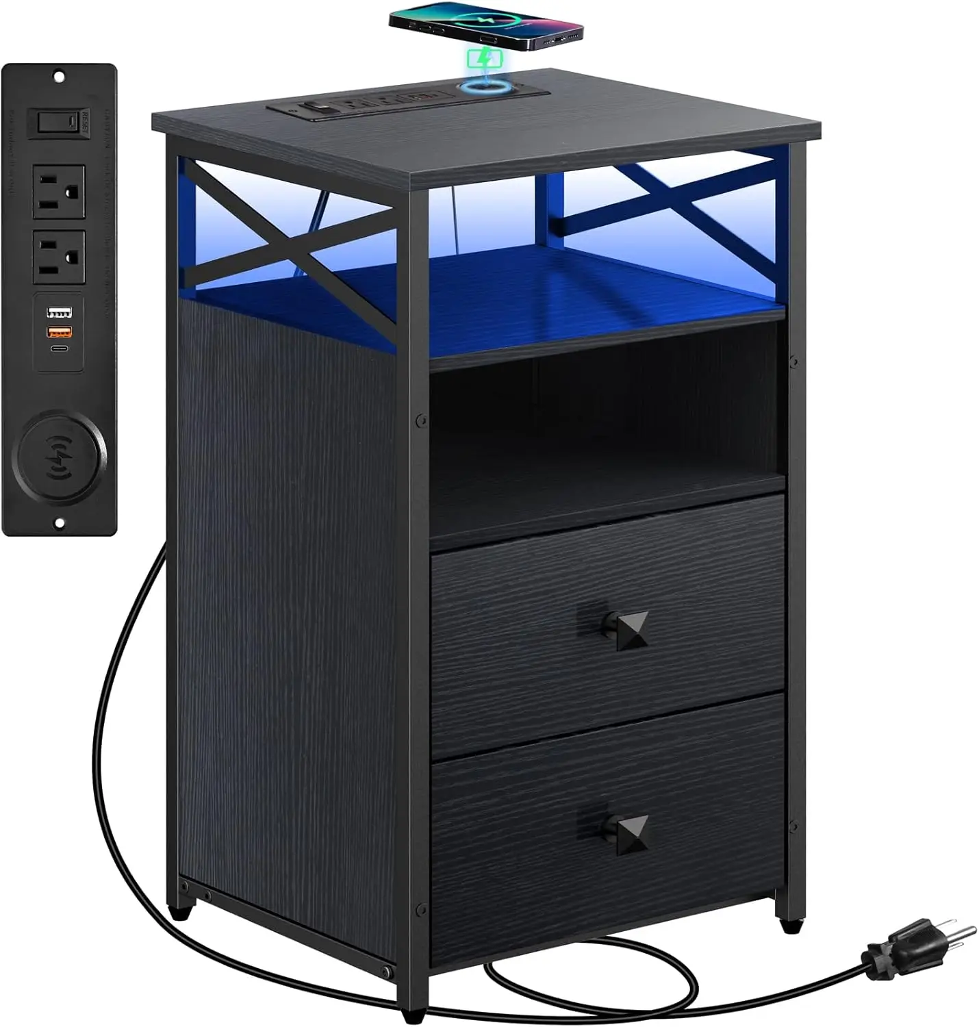 Led Nightstand With…