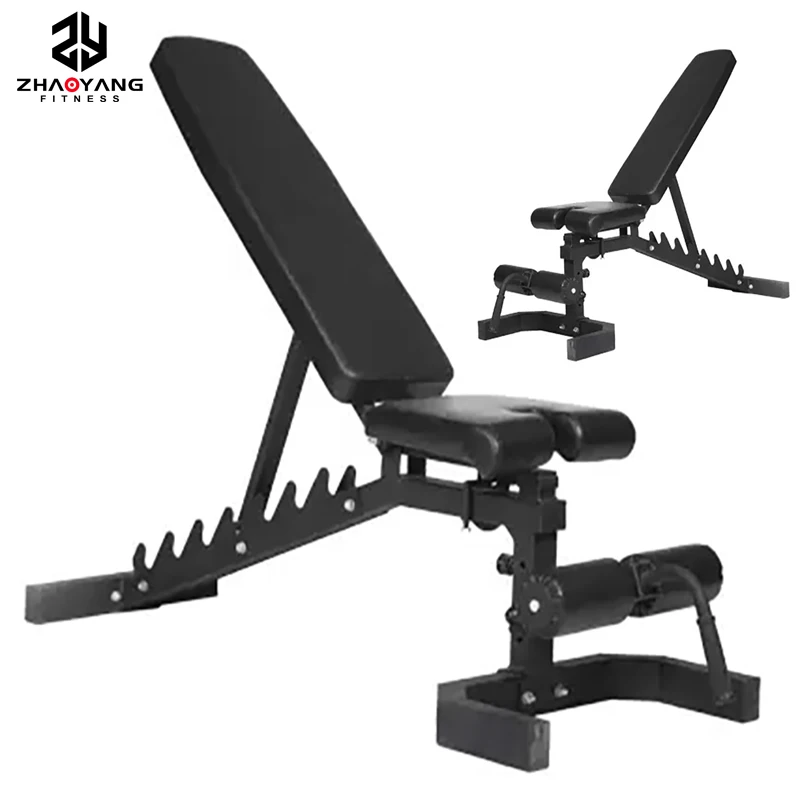 High Quality Home Training Gym Muscle Exercise Fitness Stable Cross Fit 6 level Adjustable Sit Up Bench Press