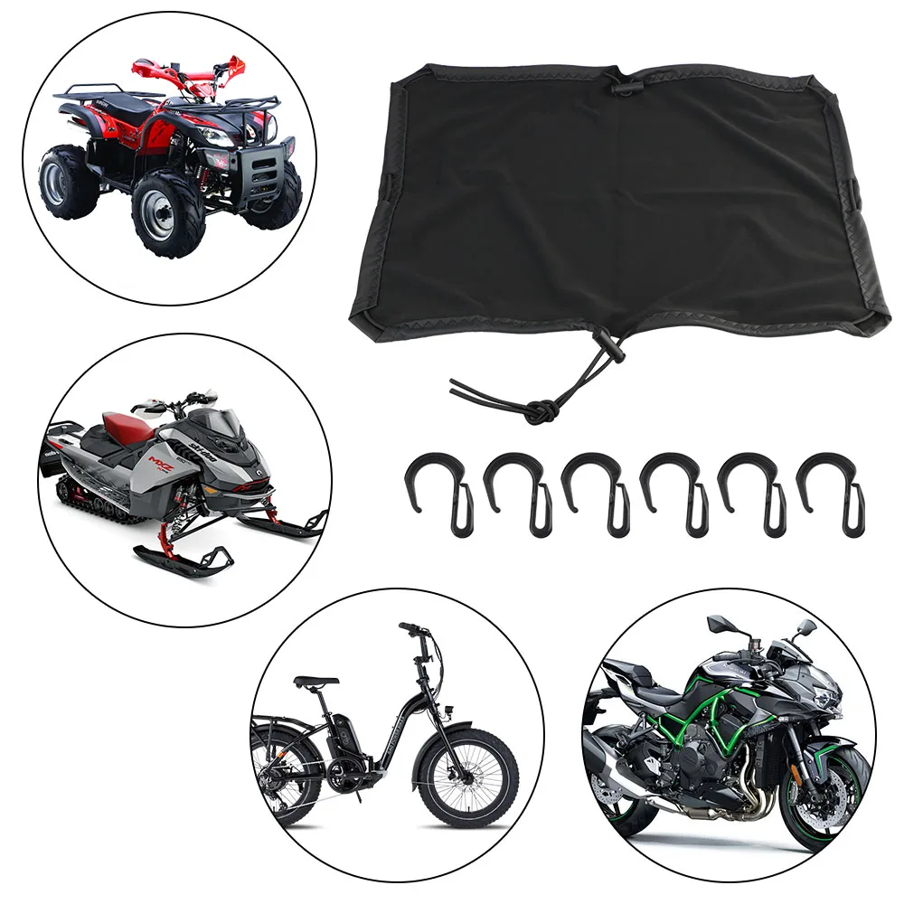 Protable Motorcycle Luggage Net Waterproof Elastic Mesh Pocket Outdoor Riding Cargo Net Helmet Cover Motorcycle Accessories