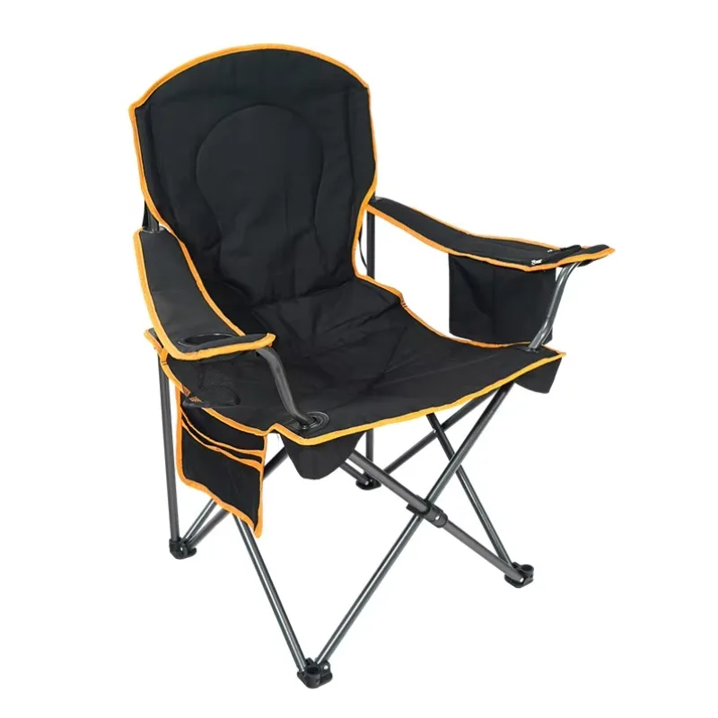 YTYIN High Quality Portable Folding Moon Chair Multi-Person Camping Recliner With Armrest Teacup Holder
