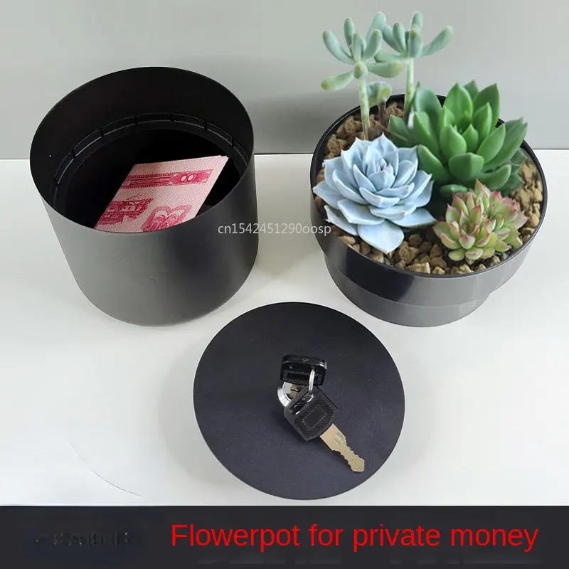 Secret Private Money Box Double Layer Flower Pot Hidden Safety Surprise Hideaway Plant Stash Hide Money Keys Jewelry Valuables