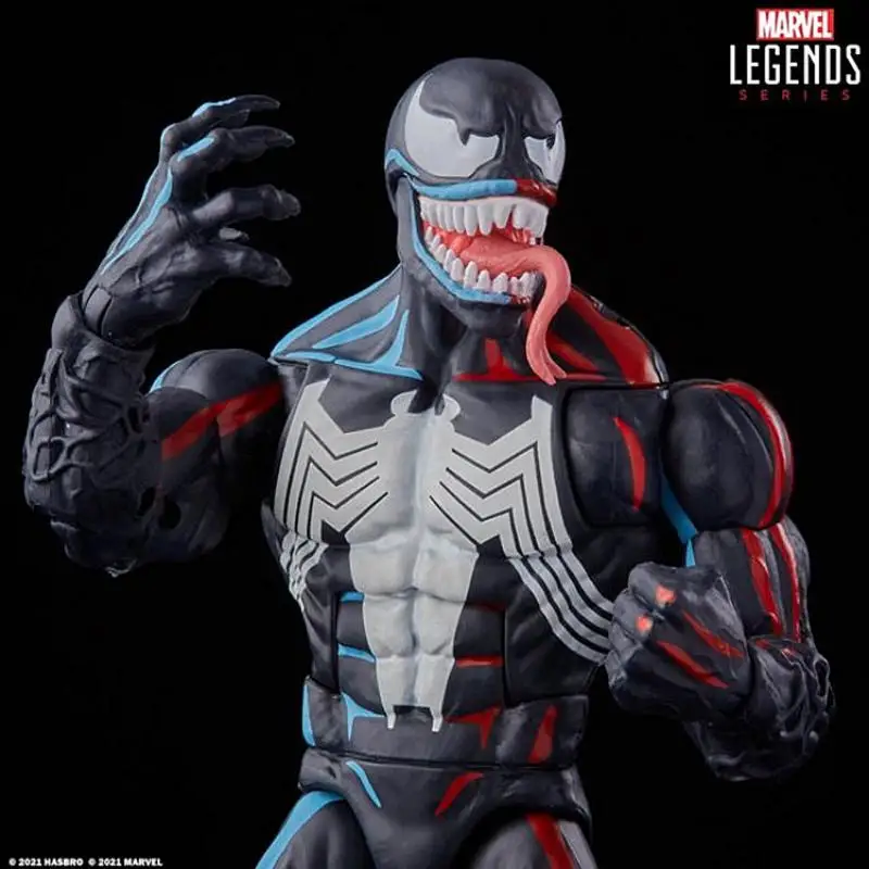 Hasbro Original 6-Polegada Marvel Legends Spider-Man Animação Retro Embalagem Série Venom Action Figure Collection Venom Sdcc Novo