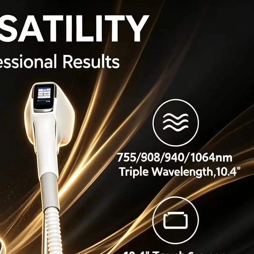 NEW Professional FAC 2 IN 1 808NM Diode Laser Hair Removal Machine Pico Qswitch ND YAG Tattoo Removal Machine 4 Waves  5000W