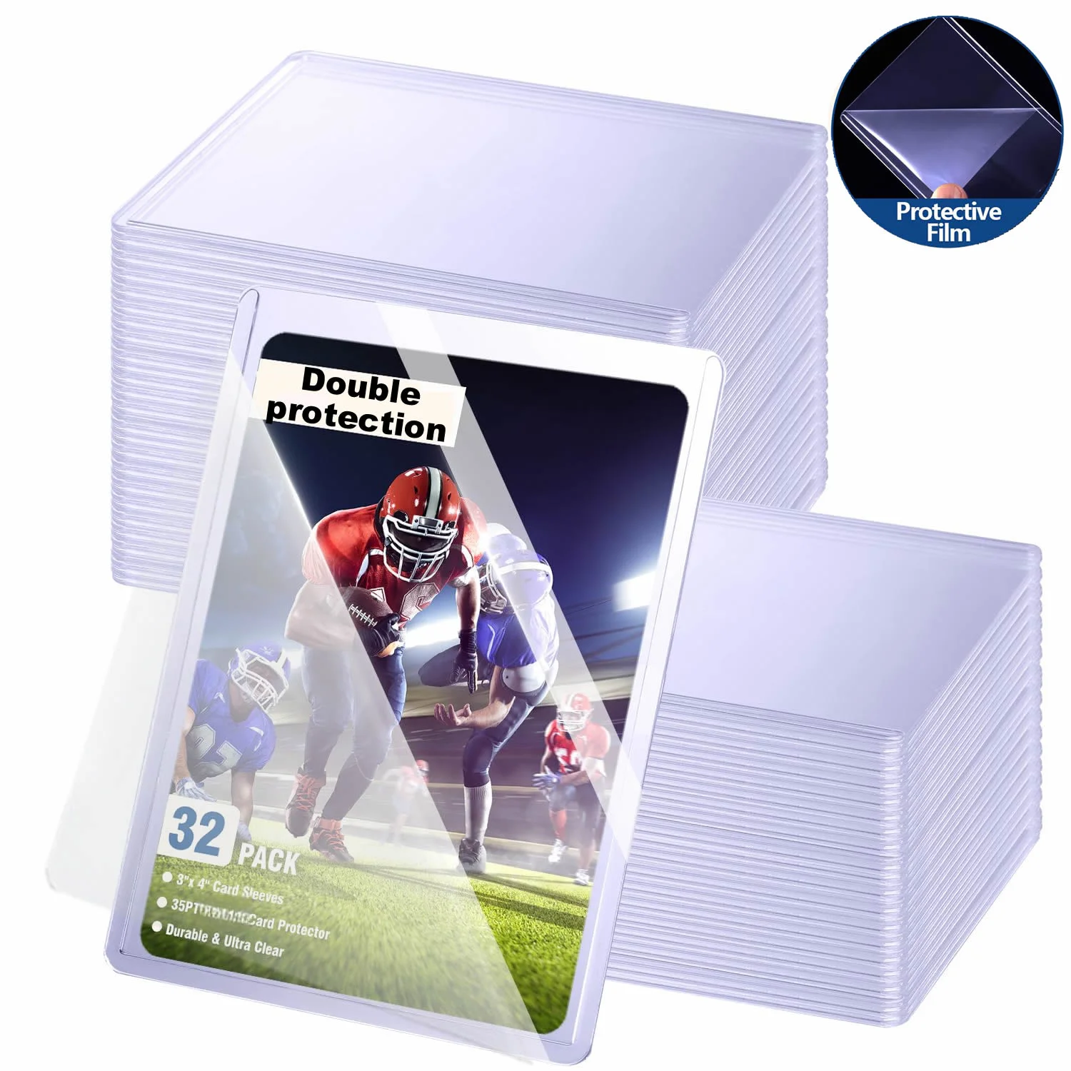 25-100pcs Covered With Protective Film Hard Card Sleeves Protector Holder Fit For Yugioh Pokemon Game Sports Card Collect Toy