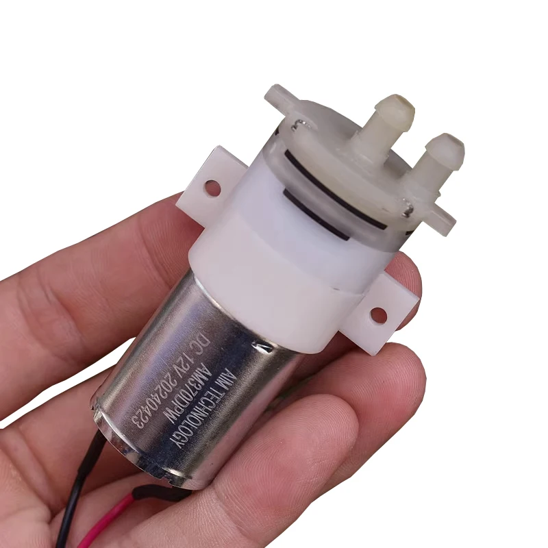 AM370DPW Mini 370 Water Pump DC 12V Micro Diaphragm Pump Self-priming Suction Water Pump DIY Dispenser Pumping