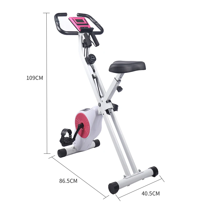 

Профессиональный складной велотренажер для дома и фитнеса, 16 скоростей, магнитное сопротивление, нагрузка до 150 кг