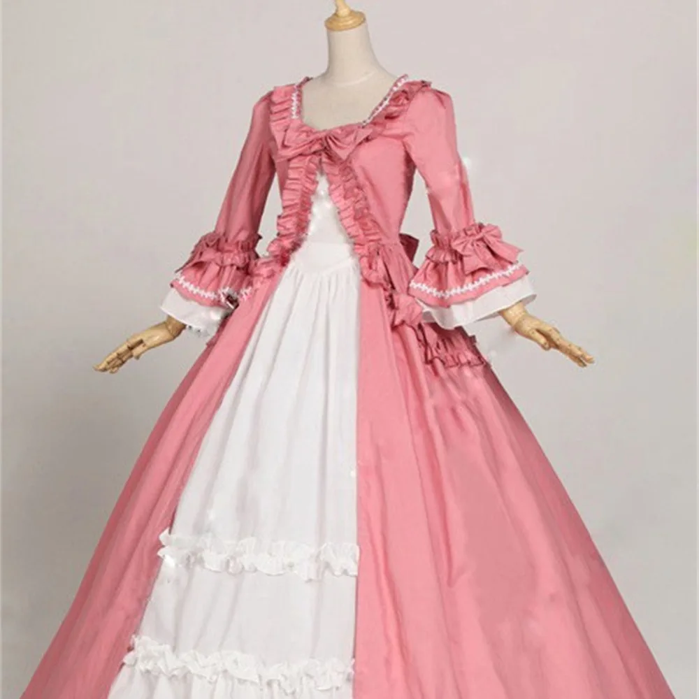 Vestido de Bella del Sur para mujer, vestido de fiesta rosa del Sur de la guerra Civil, vestido gótico victoriano rococó, disfraz para Navidad y Halloween