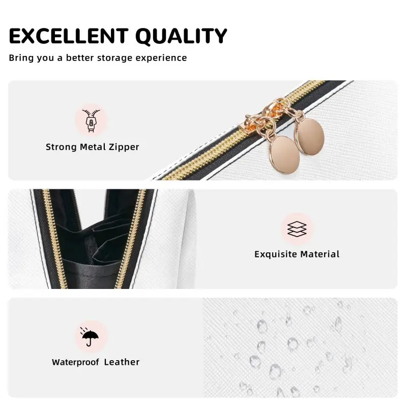 Vincent Van Gogh Almond Blossom Large Travel Makeup Bag Leather Cosmetic Bags Storage Bag for Women Waterproof Toiletry Pouch - view 4