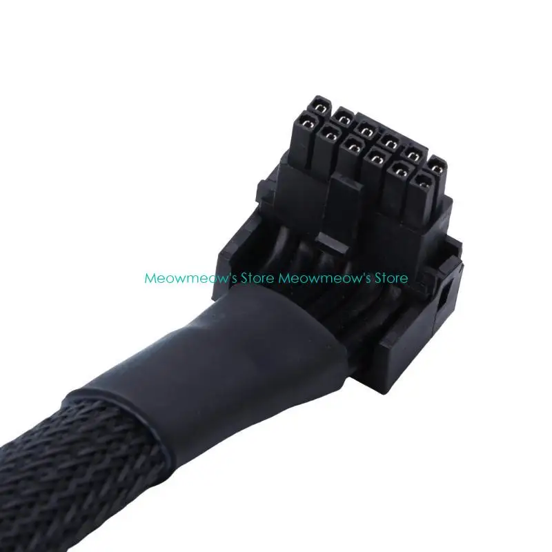 W91A 16pin PCIE 5.0アダプターライン12VHPWR 90度角度から12+4pinストレートヘッド