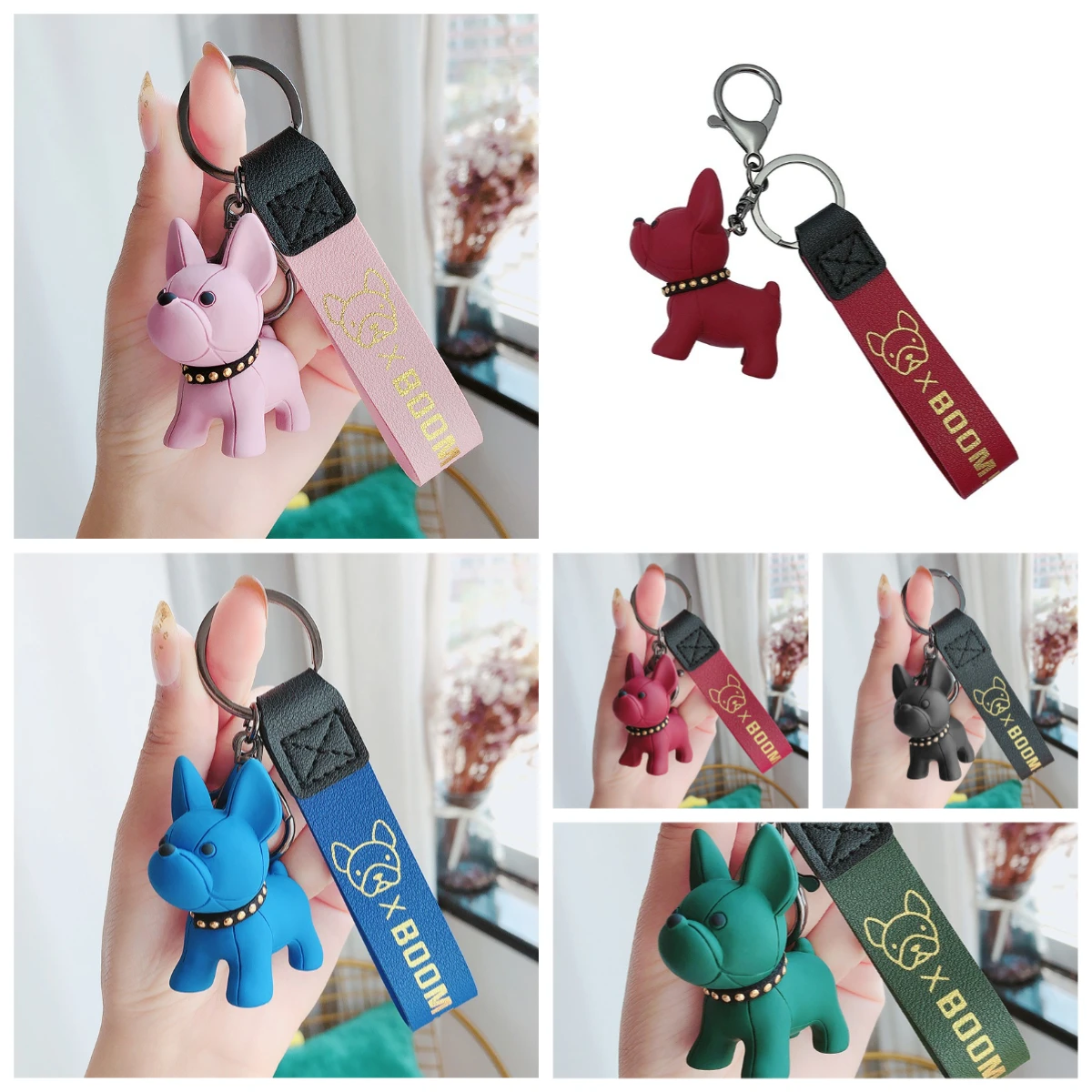 1pc Trendy Resin Key Chain Exquisite Keychain for Woman with Cute Charm Decorative Accessory for Keys, Bags