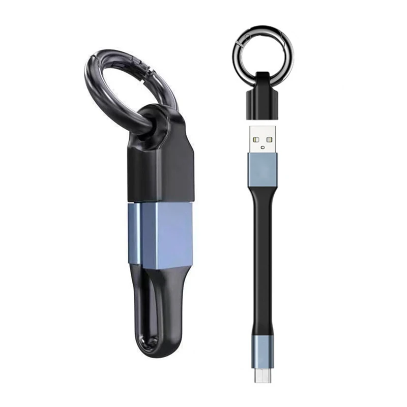 

PD 65W USB Type C To USB C Data Cable for Huawei Samsung Xiaomi KeyChain QC3.0 Fast Charger Short USB Cord Wire for MacBook Pro