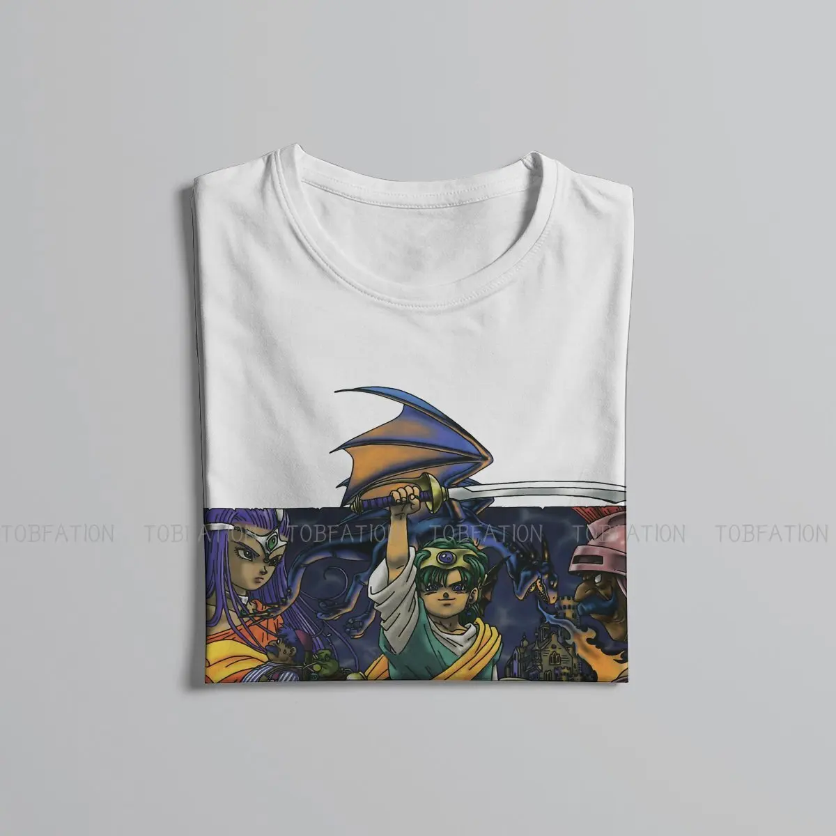 Dragon Quest Chapters of the Chosen T Shirt Harajuku Punk High Quality Tshirt Oversized O-Neck  Men Clothing