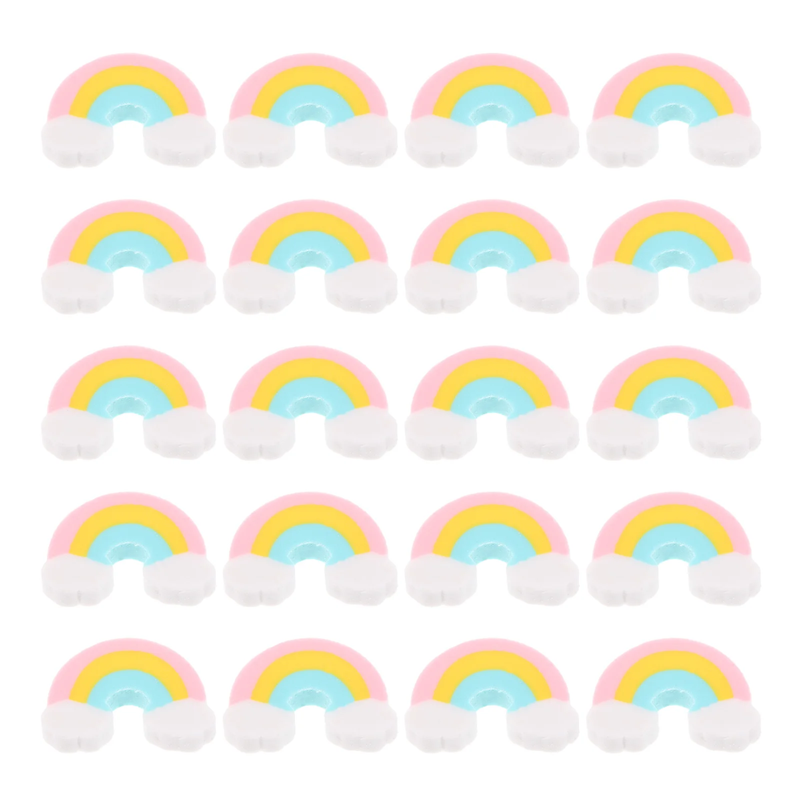 

50Pcs Mini Rainbow Erasers Cute Bulk Pencil Erasers for School Classroom Office Prizes Students Stationery Art Supplies