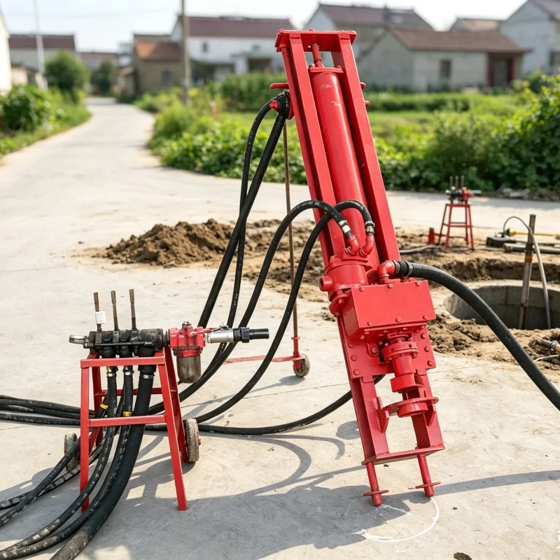 Customized Small Bracket DTH Rock Drill Rig, Split Type Rock Drilling Equipment for Mine Slope Support