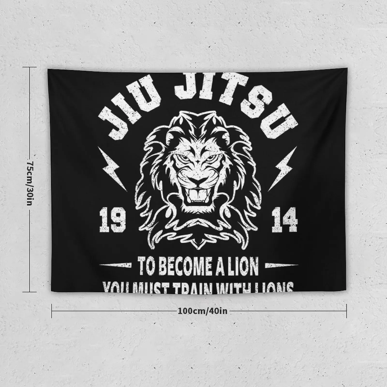 JIU JITSU - BECOME A LION - BJJ Tapestry For Bedroom Aesthetic Room Decors Bedroom Decor Tapestry