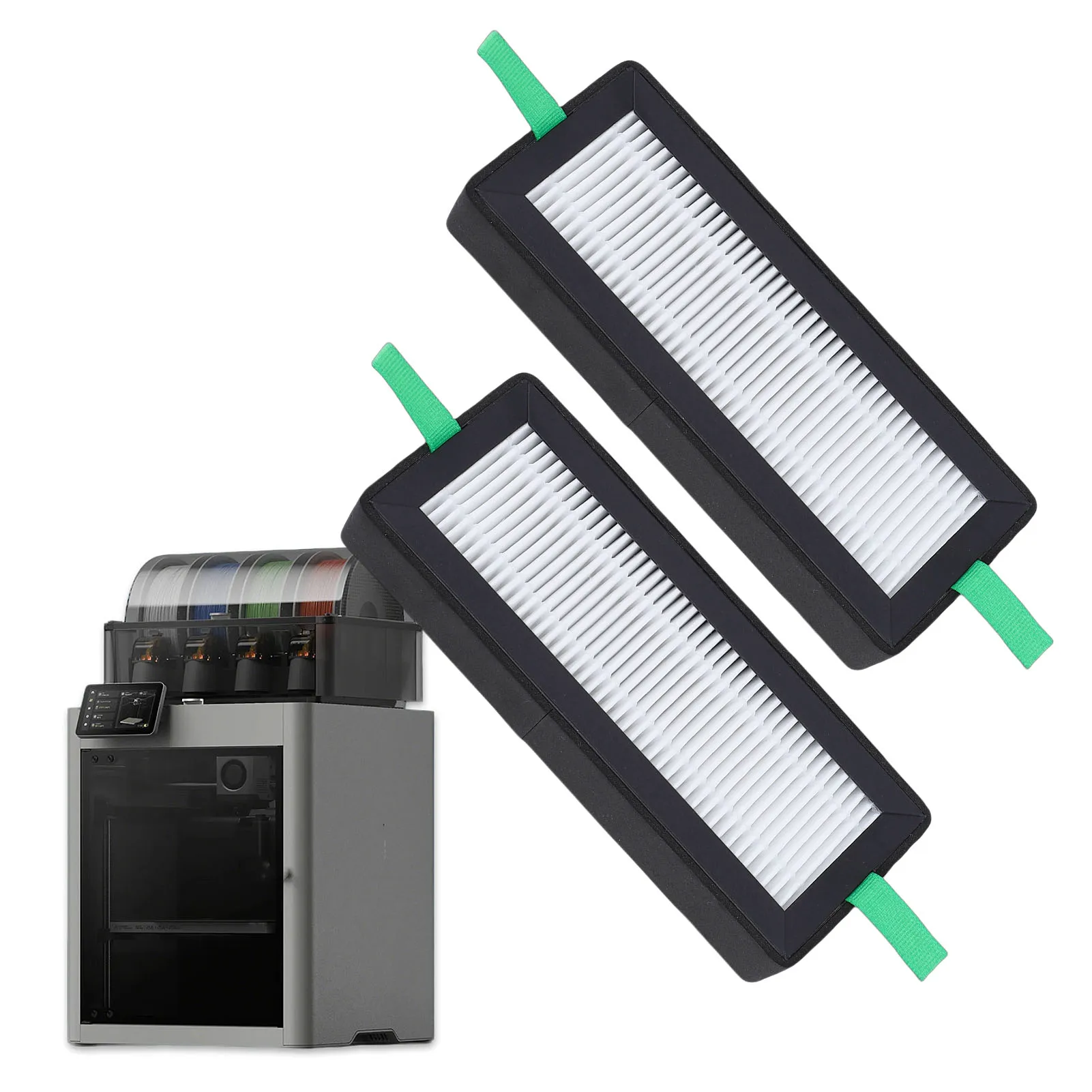 

2 Pcs Filter Replacement for Bambu Lab P2S Series 3D Printer High Efficiency Particulate Air 13 and Activated Carbon Combo Air