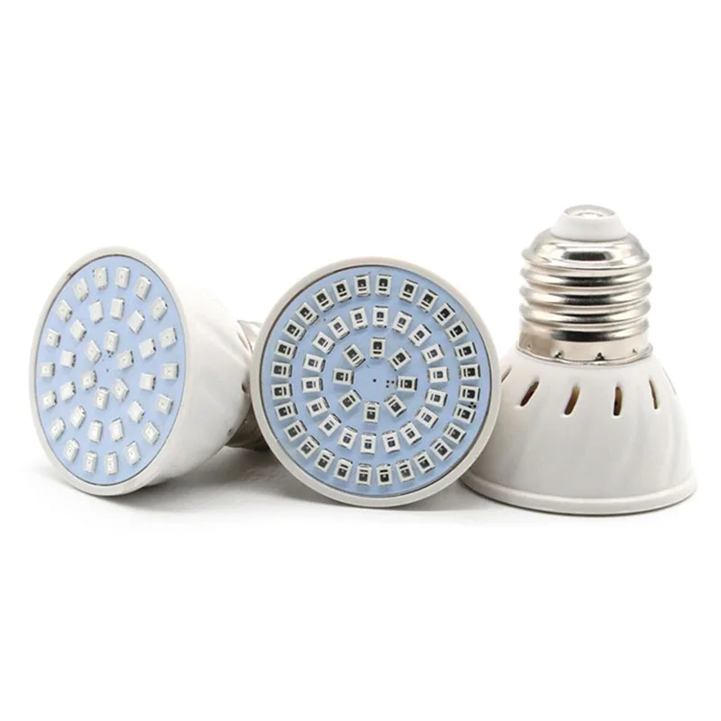 Bombilla LED E27 para crecimiento de plantas, lámpara de cultivo para invernadero de interior, 1W, 2W, 3W, 4W, 5W, v27