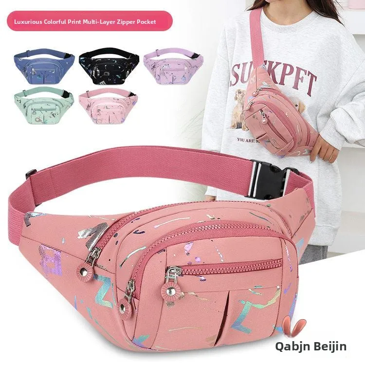 large-capacity-waterproof-running-sports-phone-waist-bag-women's-new-2024-fashion-versatile-crossbody-bag-money-pouch