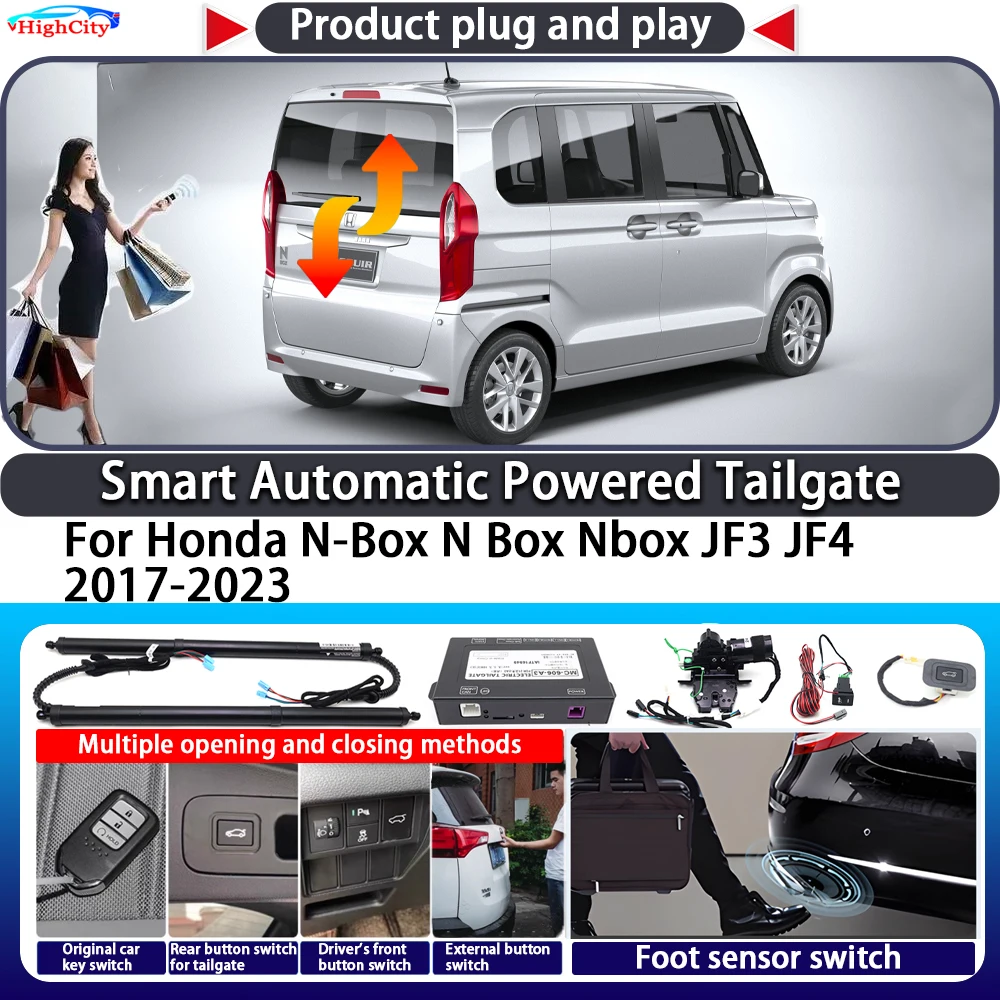 

For Honda N-Box N Box Nbox JF3 JF4 2017-2023 OEM Smart Automatic Powered Tailgate Key Control Trunk Close Kit Power Tailgate