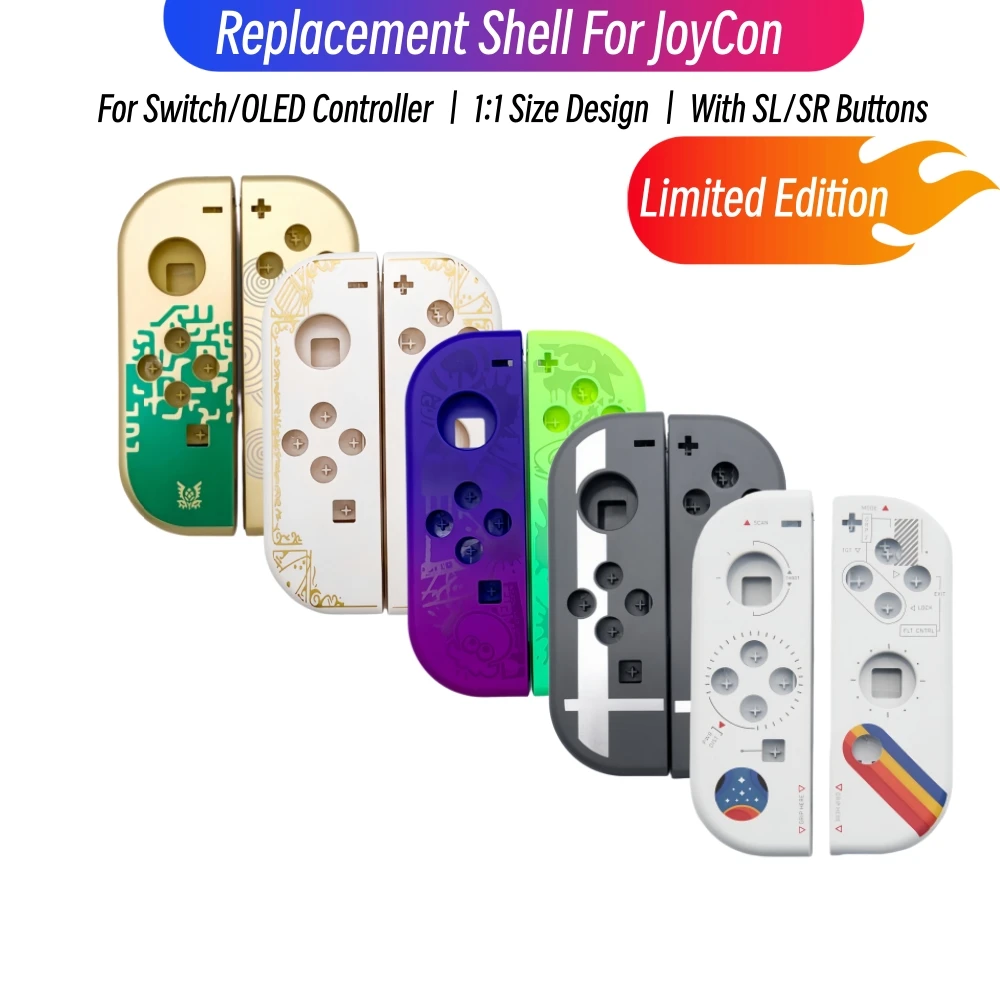 Zestaw naprawczy DIY do Switch OLED, zamienna obudowa, przyciski SL SR do Switch NS Joy Con, akcesoria do obudowy kontrolera.