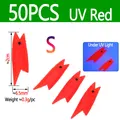 50 piezas UV Rojo S