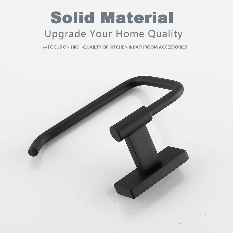 Black Stainless Steel Toilet Paper Holder Wall Mounted Washroom Organizer Tissue Storag Roll Hanger House Bathroom Accessories