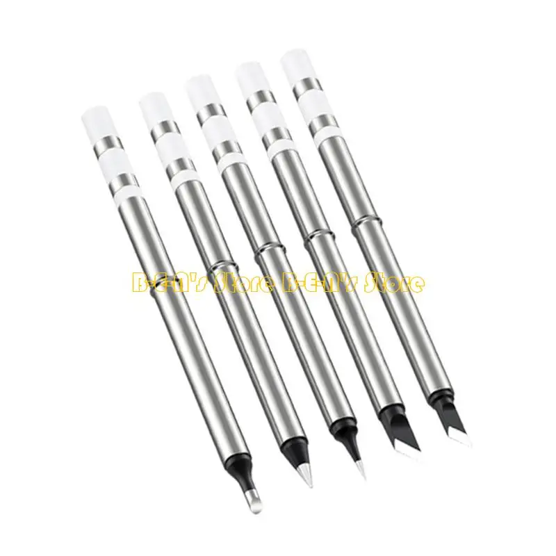 Y1AD 5pcs Precise Engineered Soldering Tip Design for Fine Electronics Soldering Ensuring Accuracy and Control for Repairs
