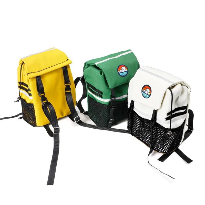 

XX-Simulation Backpack Shovel Storage Bag Luggage Bag Handbag Decoration For 1/8 1/10 RC Crawler Car , Easy To Use White Bag+Sho
