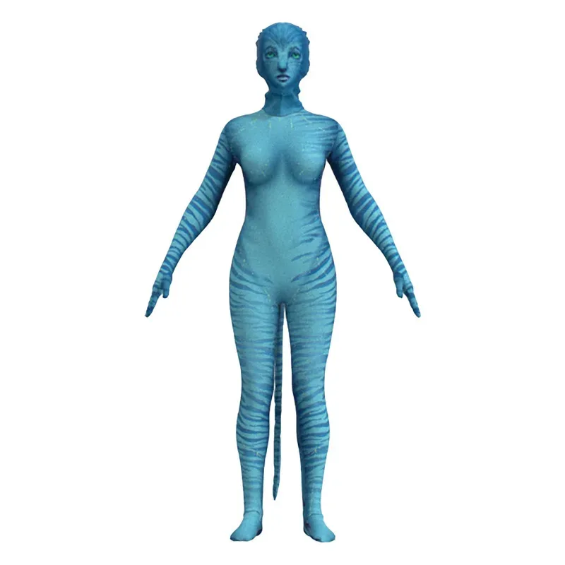 زي تنكري للفيلم الرمزي جيك سولي نيتيري بوليستر Zentai بدلة حفلات ذيل الهالوين أزياء النساء والفتيات مقاس آسيوي