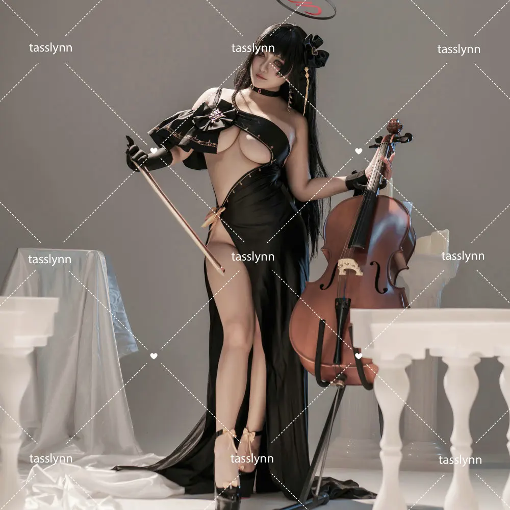 

Синий архив Цукацуки Рио костюмы для косплея костюмы на Хэллоуин Цукацуки Рио вечернее платье длинное праздничное платье аниме косплей