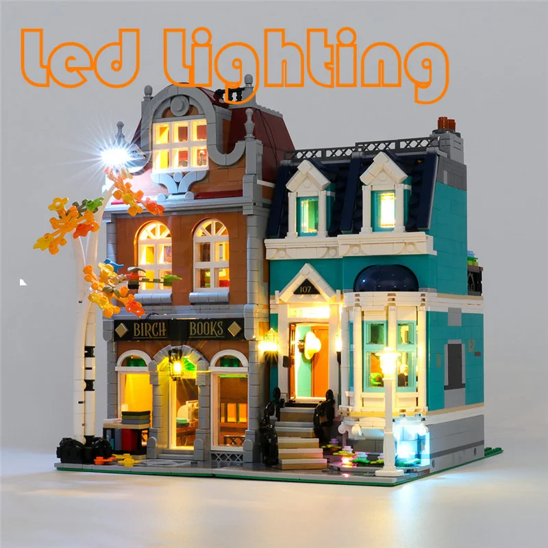 Lighting Set For 10270 Bookshop Modular Buildings Architecture Not Include Building Block (Only Led Light Kit)