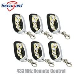 433MHz Remote Control Wireless Metal Key Remote Controller 4 Buttons Disarm ARM Alarm For Our Home Burglar Security Alarm System