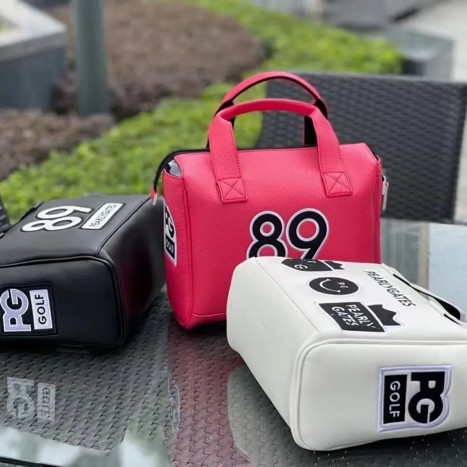 PEARLYGATES New Golf Handbag Unisex PG Tote Bag 89 Fashion Smiley Golf Bag Storage Bag