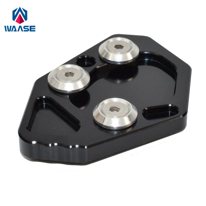 waase For BMW K1300R K 1300 R 2009 2010 2011 2012 2013 2014 Kickstand Foot Side Stand Extension Pad Support Plate