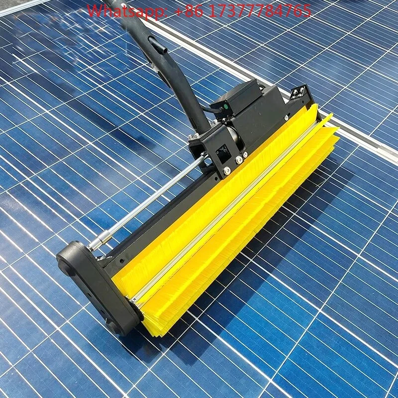 

Telescopic Handle Electric Solar Panel Cleaning Brush Factory Supply Lithium Battery Roller Head
